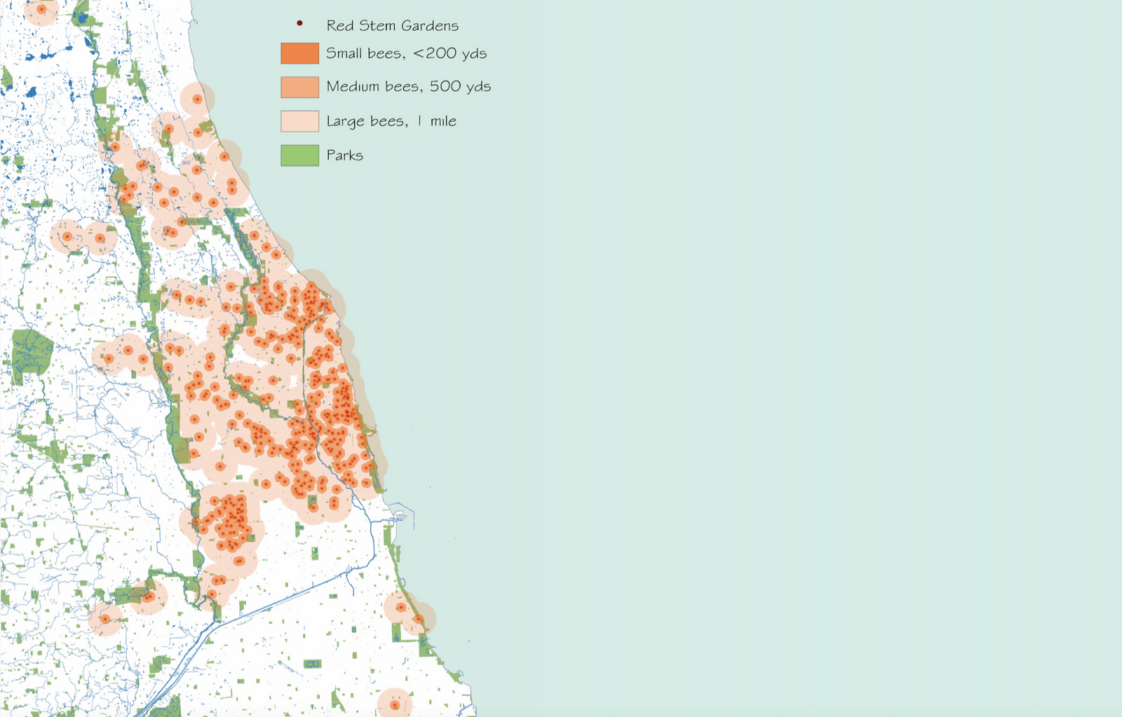 Redstem Bee Map 2025